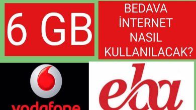 Vodafone İnternet Kazan EBA 6 GB Alma 2023