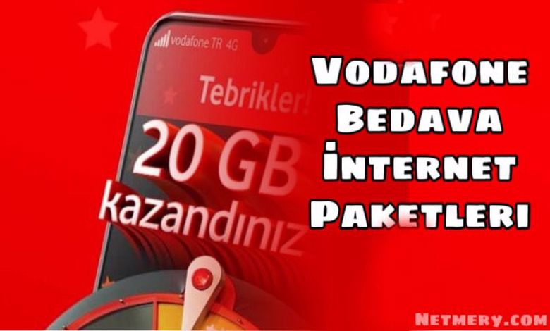 Vodafone Bedava İnternet Paketleri 2023